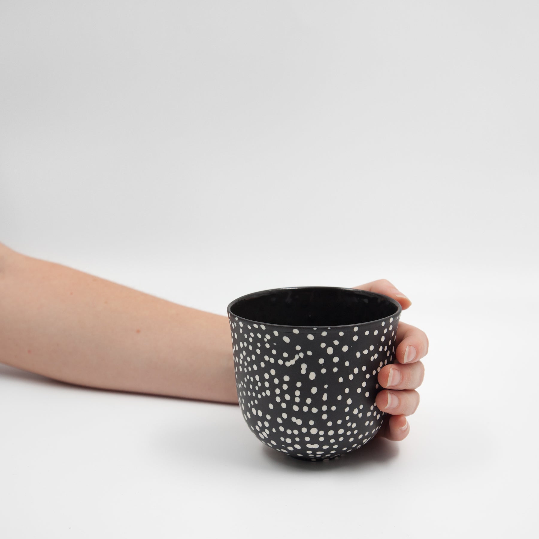 Polka dot wide cup