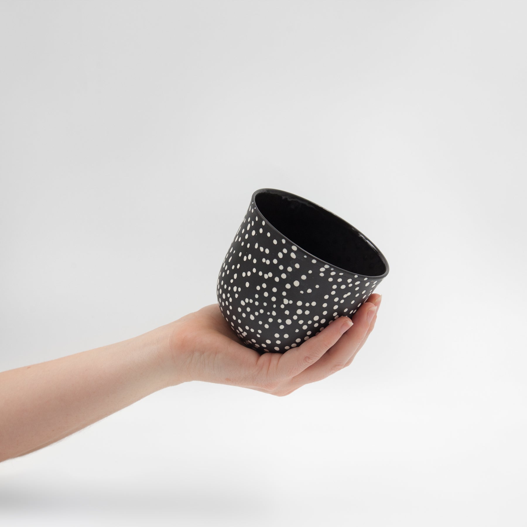 Polka dot wide cup