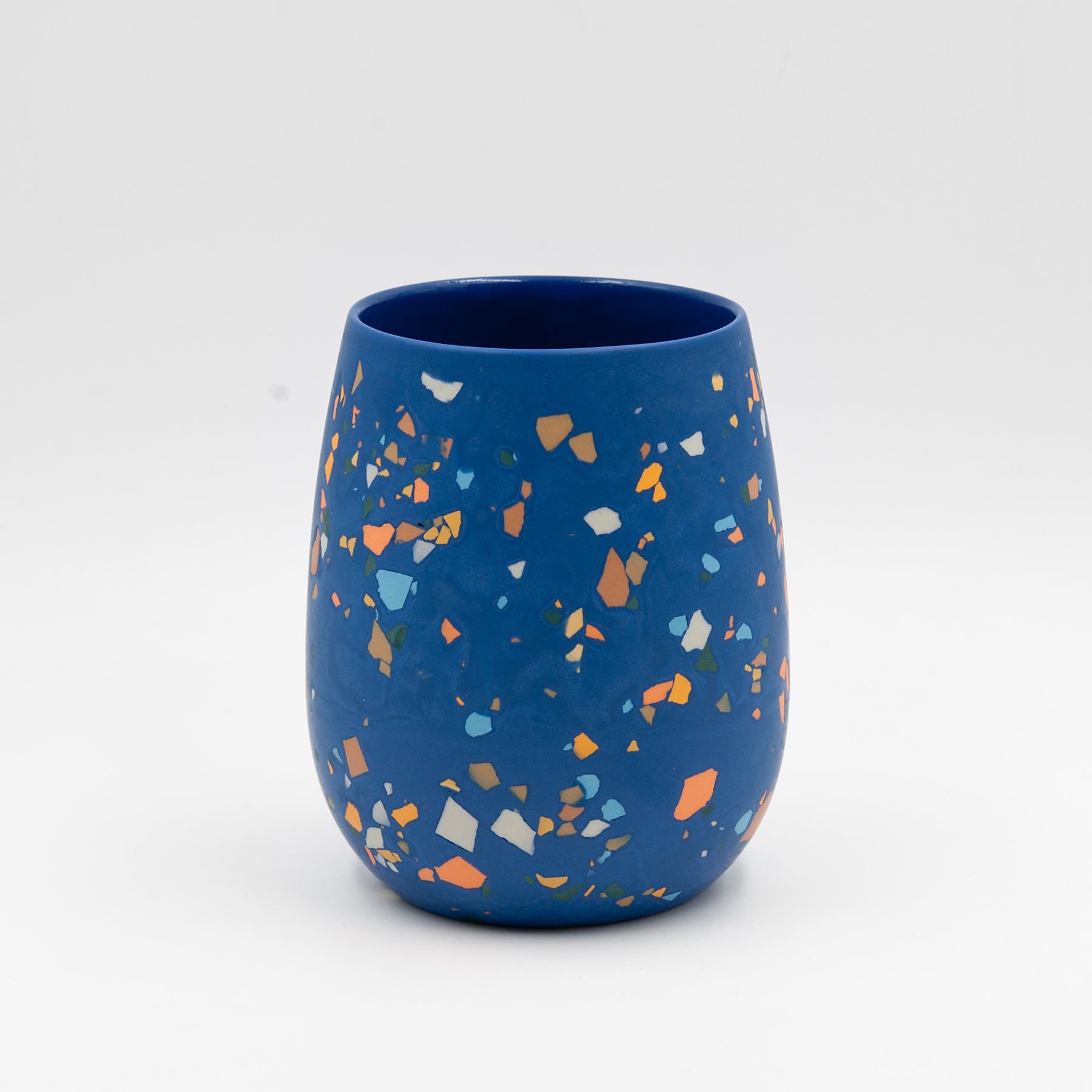 Terrazzo wide-belly cup, night sky
